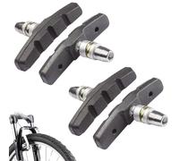 4 Paires Frein Velo, Plaquette de Frein Velo, Patin de Frein vélo, 70mm symétrique v-Brake Compatible avec pour Shimano Tektro Avid Sram Jante Cycle VTT VTC Ville