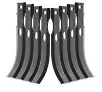 4 paires outils de fraises type bineur universels réversibles L.190 mm