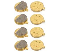 4 paires plaquettes de frein à vélo, plaquette de frein à disque en cuivre Round Bicycle Low Noise Kit Basé Basé sur le vélo pour le scooter électrique