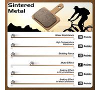 4 Paires Plaquettes De Frein Velo Disque Compatibles Trp Tektro Shimano Deore Et Autres Modeles