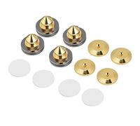 4 Paires Pointes D'enceintes De Haut-parleurs En Cuivre Spike Ensemble De Haut-parleurs Hifi Haut-parleur Amplificateur Audio Dac Cd Isolation Support Pieds Coniques Base Antichoc Avec Adhésif