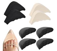 4 Paires Remplisseurs de Chaussures Inserts Larges Réglables Doublure, d'orteils épais en Mousse PU Semelles Trop Grandes, Paires de Coussinets Remplissage, Bouchons d'orteils Réglables pour Baskets