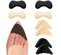 4 Paires Remplisseurs de Chaussures Inserts Larges Réglables Insert de Doublure de Talon Coussinets Adhésifs Réutilisables pour Renfort de Pied Convient à la Plupart Chaussures