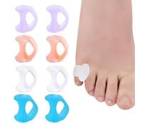 4 Paires Séparateur orteils Séparateurs d'orteils Séparateurs d'orteils Orthese pour Chevauchement Orteil Frottement Flister Relief Petits Orteils Pression et Douleur Pour Course, Randonnée, Yoga