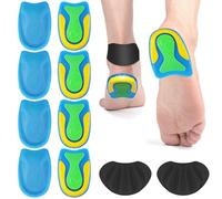 4 Paires Talonnette Gel Orthopédique Antichoc,avec 2 Coussinets pour Chaussures,Talonnette Epine Calcaneenne,Talonnette Tendon D'achille,pour Douleurs au Talon d'Achille,Fasciite Plantaire