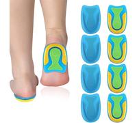 4 Paires Talonnette Gel Orthopédique Antichoc,avec 2 Coussinets pour Chaussures,Talonnette Epine Calcaneenne,Talonnette Tendon D'achille,pour Douleurs au Talon d'Achille,Fasciite Plantaire(S)