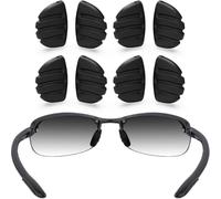 (4 Pairs Black Nose Pads)Fast Shopping Toughasnails Replacement Nose Pads For Maui Jim Ho'okipa Mj407 And Martini Sunglasses