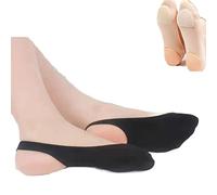 4 Pairs Invisible Padded Boat Socks, Ice Silk Invisible Socks, Invisible Ice Silk Breathable Socks, Invisible Non Slip Ice Silk Socks for Women (Black,4 Pairs)