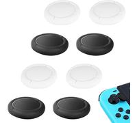 4 Pairs Joystick Caps,Joystick Caps,Replacement Joystick Caps,Analog Stick Caps for Nintendo Switch,Switch Lite and Switch OLED-4 Black 4 White