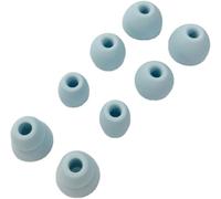 4 Pairs of Ear Tips for Beats Powerbeats Pro/Powerbeats 3/Powerbeats 4, 4 Sizes Silicone Ear Tips for 4mm In-Ear (Water Blue)