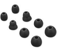 4 Pairs of Ear Tips for Beats Powerbeats Pro/Powerbeats 3/Powerbeats 4, 4 Sizes Silicone Ear Tips for 4mm In-Ear (Black)
