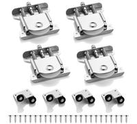 4 Pairs Of Sliding Door Castors For Cupboards,Cupboards,Sliding Casters,Wardrobe,Furniture Wheels