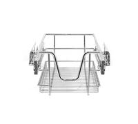 4 Paniers Coulissants pour Placard ou Cabinet de Cuisine de 30cm Argent G