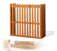 4 Panneaux Cache Climatiseur Pour Cacher Climatisation Étagère Stockage De Plantes en Bois Massif Support De Fleur Climatiseur Exterieur Caché/Confidentialité (Color : Orange, Size : 105x45x95cm)