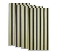 4 panneaux muraux 60x120 bois crème acoustiques