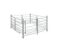 4 panneaux Parc enclos pour mouton en acier galvanisé 137 x 137 x 92 cm vidaXL