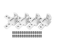 4-Paquet Connecteur de Support de Coin de Bout 3 Voies Série 3030,Avec Vis Pour Profilé D'Extrusion En Aluminium Fente T 8Mm Norme