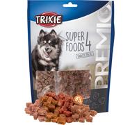TRIXIE Superfoods Snack Pack - 4 sortes différentes - poulet, canard, bœuf et agneau - sans gluten - sans sucre ajouté - 4 x 100 g - 31854