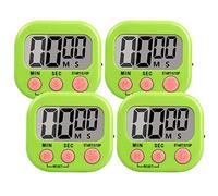 4 Paquets Alarme Forte Minuteur De Cuisine, Magnetique Time Timer avec Grand Écran LCD, Timer Enfant pour Étude, Exercer, Cuisson