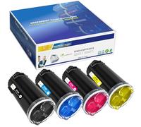 4 Paquets Cartouches de Toner Compatibles pour Xerox C500 C505 Séries (Noir Cyan Magenta Jaune) 5000 Pages pour Noir et 2400 Pages pour CMY pour Les Xerox VersaLink C500 C505- L'emballage Peut Varier