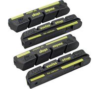 X4 cartouches de patins de freins swisstop race pro black prince jantes carbone campagnolo