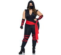4 PC Deadly Ninja comprend de - 3X-4X / NOIR/ROUGE