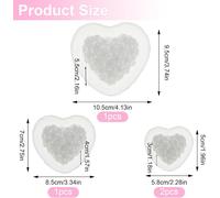 4 Pcs 3d Heart Shape Silicone Mold Soap Mold Large Medium Small Heart Shape Diy Soap Mold