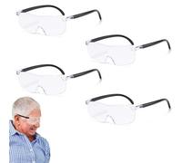 4 Pcs 3X, 5X, 8X,10xlunetteLoupe De Lecture Loupe Grossissante,Lunette Loupe,Lunette LoupeHomme,Lunettes Loupe,Lunettes LoupeHomme,AntiLumière Bleue,pour Âgé Homme Lire Couture Réparations Montres