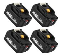4 PCS 5.5Ah/5500 mAh Batteries de Rechange pour Makita 18V Li-ION Batterie BL1850 BL1850B BL1830 BL1860B BL1845 BL1835 BL1815 194205-3 LXT-400 BL1860 avec Batterie LED