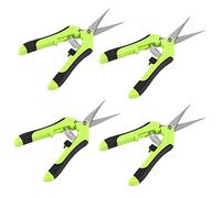 4 PCS 6.5 Inch Bud Trimming Scissors, Professional Stainless Steel Gardening Pruning Shears, Gardening Hand Pruners for Easy Pruning Garden Tree Pot Plant Flowers