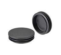 4 Pcs 63mm Dia En Plastique Tuyau Bouchon Ronde Post Embouts pour Rampe Escalier Newel Garde-corps Tube Noir