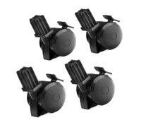 4 Pcs 70360 Locking Caster and Insert for Weber Spirit Series 2009-2012, for Genesis for 300 Series 2007-2016, for Summit Grill Parts 2007-2011 (Caster Diameter: 2-7/8", Stem Length: 1-1/4")