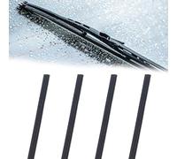 4 pcs 800 mm 32 pouces de raclette de rechange en caoutchouc universelle, raclette de pare-brise, raclette de rechange détachable compatible avec tous les essuie-glaces