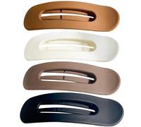 4 pcs à cheveux plats pose les cheveux fins et épaisses grandes clips à griffe plate 4.3 '' Alligateur chic avec une emprise sécurisée pour les femmes et les filles