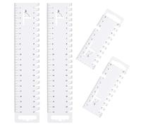 4 PCS Accessoire Couture,Mercerie Couture Accessoire,Regle Patchwork,Accessoires Couture,pour le Bricolage,la Conception de Vêtements,la Couture(10cm*2,21cm*2)