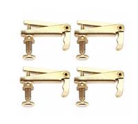 4 Pcs Accordeurs Fins En Alliage Doré, Pièces De Remplacement Pour Violon 3/4 4/4 - Haute Durabilité, Finition Brillante, Montage Facile