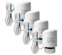 4 PCS Actionneur de commande pour chauffage au sol 230 V M30 x 1,5 NC (fermé sans courant), moteur de régulation VA80 pour chauffage au sol, vanne pour chauffage au sol pour presque tous les répartite