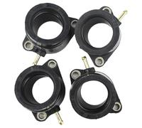 4 PCS Adaptateur de collecteur en caoutchouc carburateur compatible avec FZS600 FZS 600 600 1998-2003 Les pièces du moteur de moto s'adaptent au 5DM-13586-01(4 pièces)