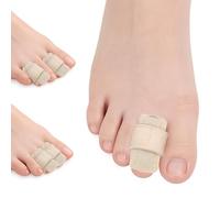 4 PCS Attelle D'orteil En Marteau, Redresseur Orteil Réglable, Attelle Doigt, Redresseur D'orteils, Pour Soulager La Douleur Des Orteils Courbés, En Griffe, Soulager La Douleur Des Orteils, Beige