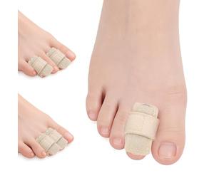 4 PCS Attelle D'orteil En Marteau, Redresseur Orteil Réglable, Attelle Doigt, Redresseur D'orteils, Pour Soulager La Douleur Des Orteils Courbés, En Griffe, Soulager La Douleur Des Orteils, Beige