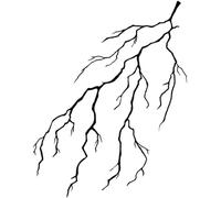 4 Pcs Autocollants De Tatouage De Foudre De Jus De Fines Herbes Traces De Main Linéaires De Tatouages Temporaires De Coups De Foudre