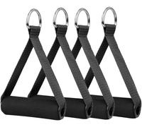4 Pcs Bande De Résistance Poignées Exercice Tirer Poignées De Remplacement,Poignées De Résistance Poignée De Tirage Musculation Accessoire Pour Machine Smith Bande De Résistance Multi Station