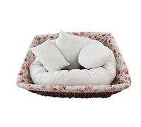 4 PCS Bébé Photo Oreiller, Nouveau-né Bébé Photographie Donut Oreiller Coton Blé Cercle Oreiller Posant Oreiller Bébé Photoshoot Props Panier Posant Oreiller Panier De Remplissage pour 0-3 Mois