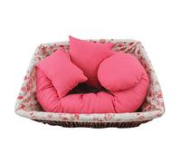 4 PCS Bébé Photo Oreiller, Nouveau-né Bébé Photographie Donut Oreiller Coton Blé Cercle Oreiller Posant Oreiller Bébé Photoshoot Props Panier Posant Oreiller Panier De Remplissage pour 0-3 Mois