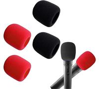 4 Pcs Bonnette Microphone Microphones Anti Pop En Mousse Élastique Épais Protection Contre Le Vent Lavables Pour Microphones À Main Mousse Universelle Pour Microphones En Forme De O Et De U