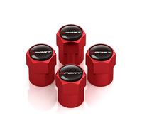 4 Pcs Bouchon Valve Pneu Voiture pour Suzuki Swift Sport Jimny Grand Alto SX4 Samurai über Ignis, Aluminium Capuchon Antipoussière Une Pression Stable des Pneus,Red-1