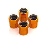 4 Pcs Bouchon Valve Pneu Voiture pour Suzuki Swift Sport Jimny Grand Alto SX4 Samurai über Ignis, Aluminium Capuchon Antipoussière Une Pression Stable des Pneus,Orange