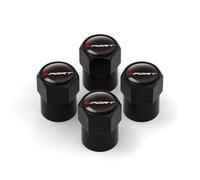 4 Pcs Bouchon Valve Pneu Voiture pour Suzuki Swift Sport Jimny Grand Alto SX4 Samurai über Ignis, Aluminium Capuchon Antipoussière Une Pression Stable des Pneus,Black-1