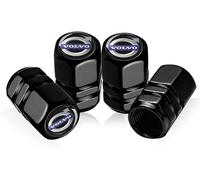 4 Pcs Bouchon Valve Pneu Voiture pour Volvo XC40 XC60 XC90 V90 V60 S90 S60 2016-2020 2021 2022,Aluminium Capuchon Antipoussière pour Voitures SUV Camions Motos Vélos Une Pression Stable des Pneus