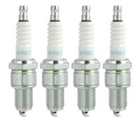 4 PCS Bougie NGK BPR6ES 7822, Bougies D'allumage pour Scooters, Cyclomoteurs et Motos Antiparasitées pour Une Performance Moteur Optimisée et Une Ignition Efficace